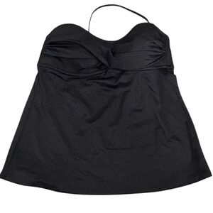 J Crew Black Swim Top Sz S